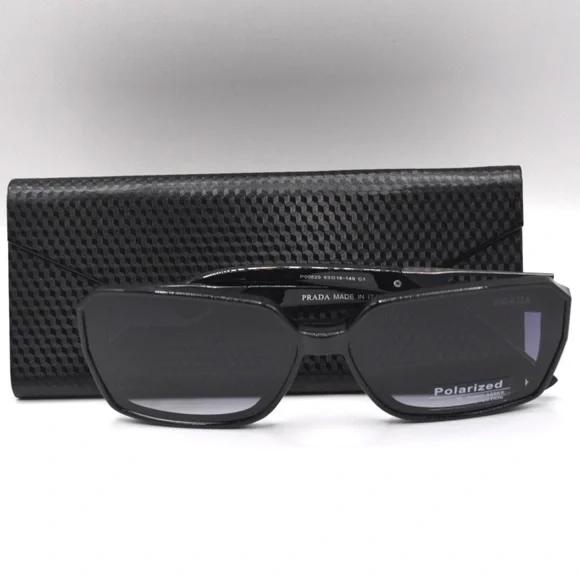 Prada Women’s Oversized Sunglasses | Black Frame | Gray Gradient | New | No Box - Picture 9 of 15